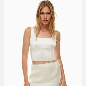 Wilfred Aritzia Shine Bustier Top